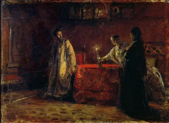 Tsar Boris Godunov (1551-1605) og Tsarina Martha, 1874